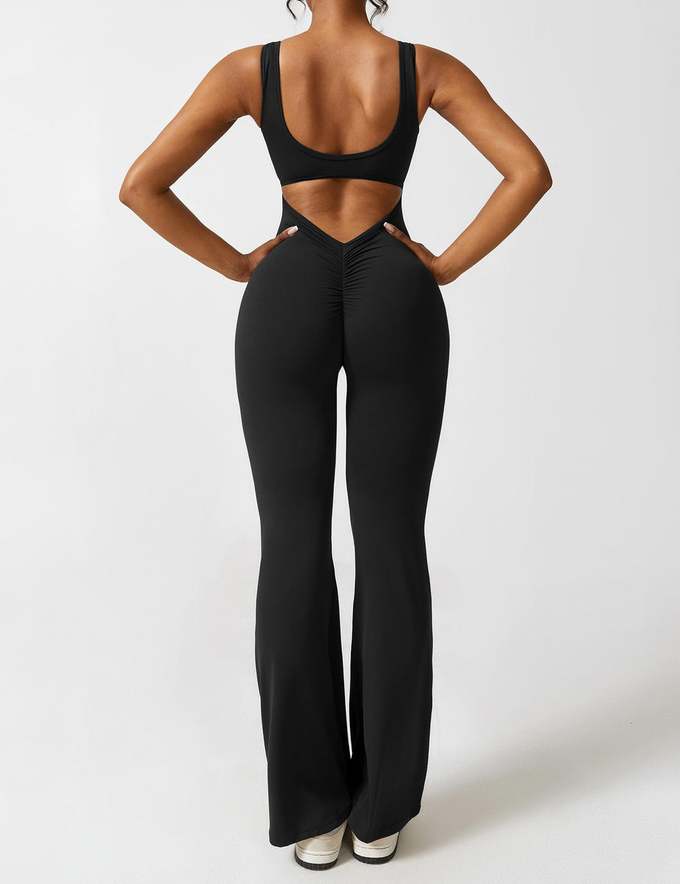 Yeoreo V-Back Flared Jumpsuit