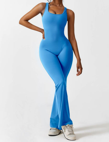 Yeoreo V-Back Flared Jumpsuit