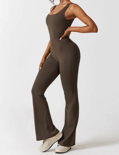 Yeoreo V-Back Flared Jumpsuit