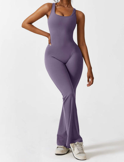 Yeoreo V-Back Flared Jumpsuit