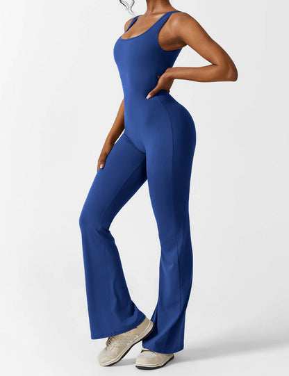 Yeoreo V-Back Flared Jumpsuit